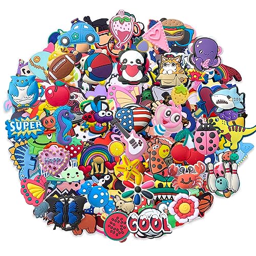 diasstro Lot of 30,50,100 pcs Random PVC Different Shoe Charms for Shoe Decoration