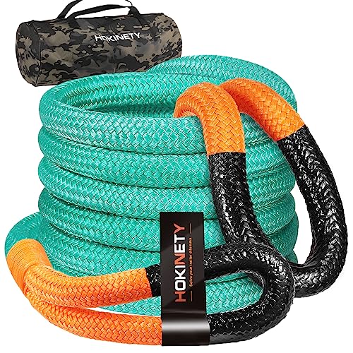 Kinetic Recovery Tow Rope 1-1/8' x30ft Offroad Snatch Strap 35360lbs Heavy Duty Towing Straps Kit for Trucks SUV UTV ATV Tractor Car Jeep