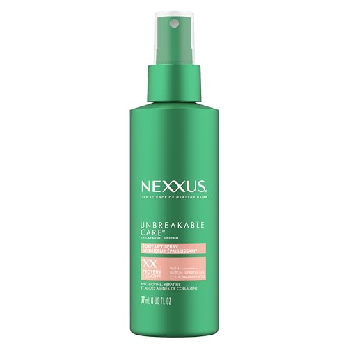 Nexxus Root Lift Thickening Spray Unbreakable Care with ProteinFusion Blend of Biotin, Keratin & Collagen Amino Acids, 6 oz