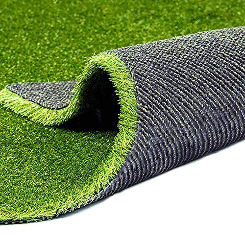 Fas Home Artificial Grass Turf 4FTX7FT(28 Square FT),0.8' Pile Height Realistic Synthetic Grass, Drainage Holes Indoor Outdoor Faux Grass Astro Rug Carpet for Pet Dog Garden Backyard Balcony