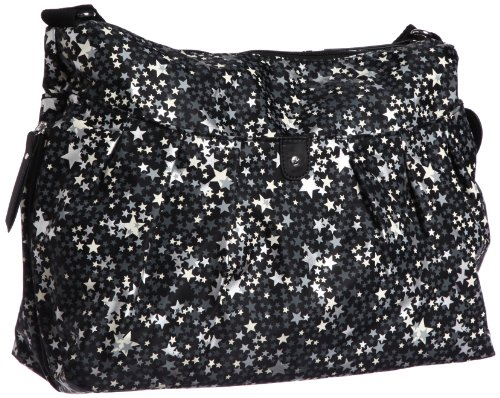 BabyMel AMANDA bym001-12 Printed Mothers Bag (Starburst Gray), black (black 19-3911tcx)