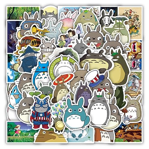 50Pcs Cartoon Anime My Neighbor Totoro Waterproof Stickers for Laptop Cellphone Water Bottle Skateboard Luggage Car Bumper JHYXC