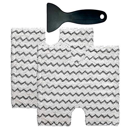 Dttery 2 Pack for Shark Lift-Away Pro Genius Steam Mop S3973 S3973D S3973WM S5002Q S5003A S5003D S6001W S6001WM S6002 S6002C S6003D S6003W Touch-Free Dirt Grip Washable Microfiber Pads XTP184 P184WQ