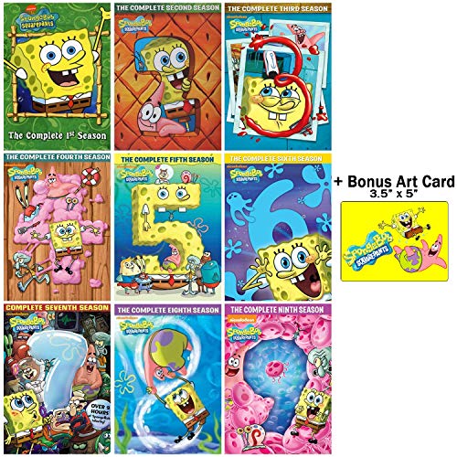 SpongeBob SquarePants: Complete Seasons 1-9 DVD Collection + Bonus Art Card