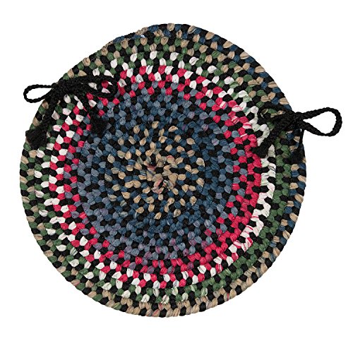 Chestnut Knoll Chair Pad, Black Satin, Set of 4