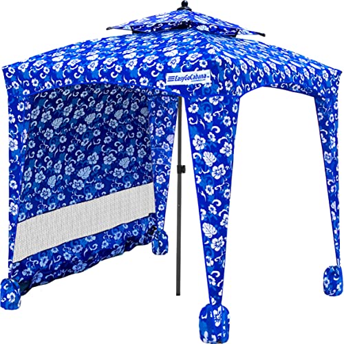 EasyGo Cabana 6' X 6' Beach & Sports Cabana Stays Cool & Comfortable - Easy Assembly - Large Shade Area-Elegant & Classy