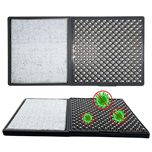 New Vision Disinfecting Mat for Shoe Soles, Sanitizing Mats for Shoes, Disinfectant Mat for Outdoor Indoor, Sanitizing Floor mat for Entryway Household Office Hotel Restaurant Hospital (Grey)