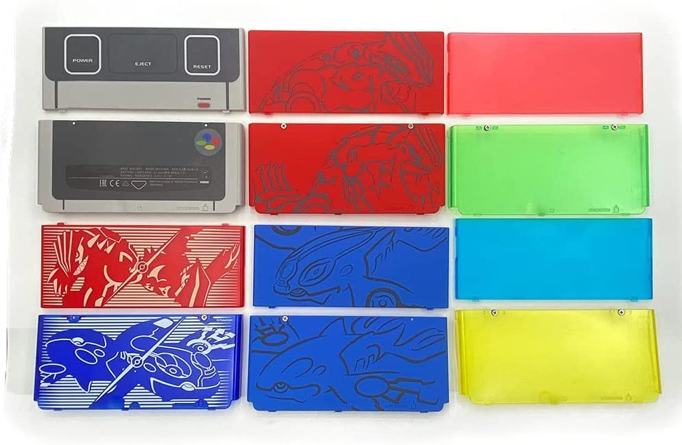 2015 for New 3DS Replacement Front Faceplate Back Plates Part Shell Housing Case Cover (Blue)