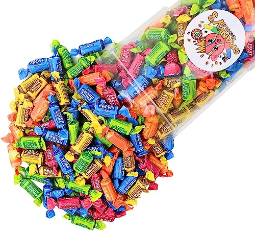 Mini Tootsie Roll Chews, Individually Wrapped, Bulk Candy, Fruit Flavored (1 Pound)