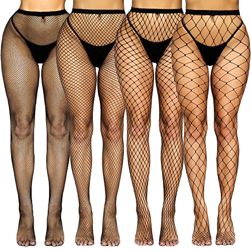 Fishnet Dress for Women Lace Pantyhose Hight Waist Torn Tights Mesh Stockings Black Fishnet Tights Women's Fish Net Stockings