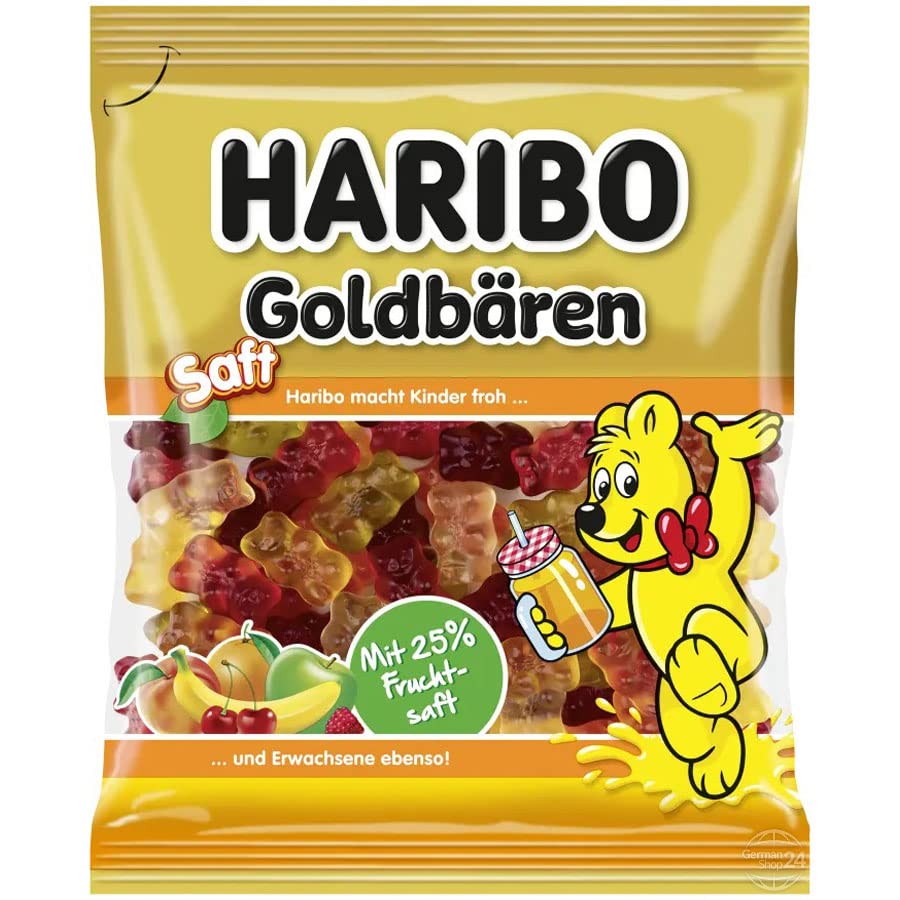 Haribo Saft (Juice) Goldbaeren Gummy Bear Candy 160g
