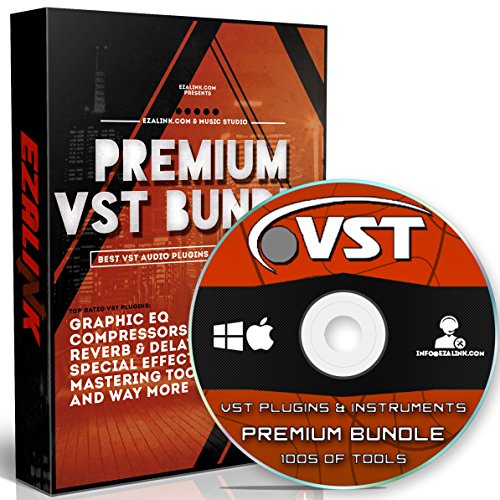 Audio Editing Recording Mixing Software with Pro VST Plugins Bundle and Best DAW for Windows PC and Mac on DVD Disc
