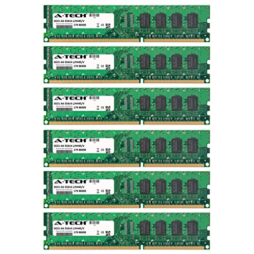 A-Tech 24GB KIT (6 x 4GB) For HP-Compaq HP Pavilion Desktop e9150t e9180f e9180t e9190jp e9280f e9280t e9290f e9290jp HPE-170f HPE-180t HPE-188hk HPE-190. DIMM DDR3 NON-ECC PC3-8500 1066MHz RAM Memory