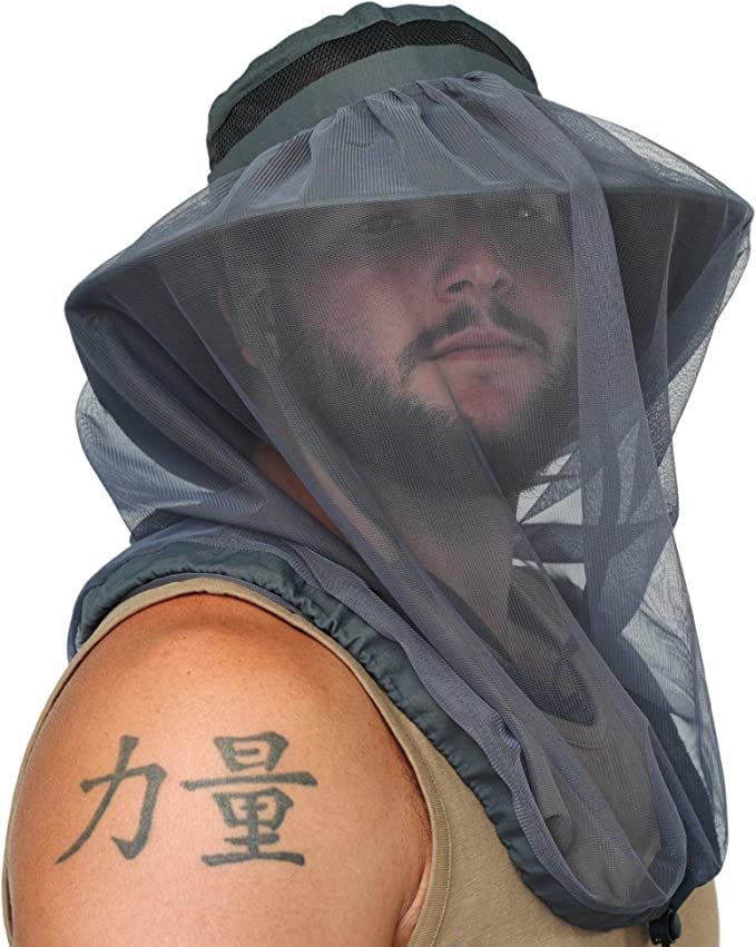 GearTOP Head Net Hat - Garden Hat - Safari Hat for Women and Men (Dark Grey, 1)