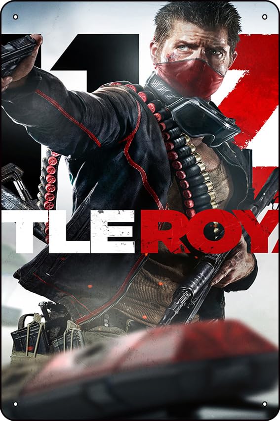 H1Z1 Battle Royale Game Vintage Tin Sign Poster Wall Art Decor Public Sign Metal Tin Sign 8x12 Inches