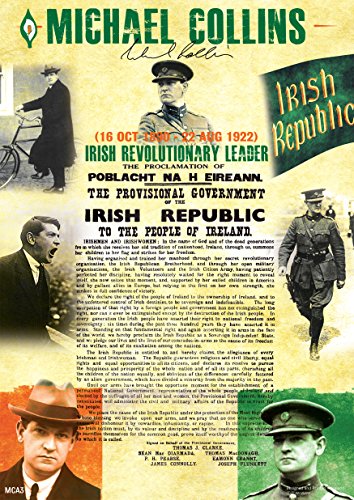 Michael Collins The Irish Rebellion Easter 1916 Proclamation A3 Poster in Irish/English