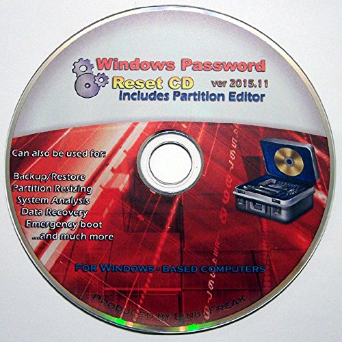 Recovery Boot Password Reset CD - Compatible with Windows