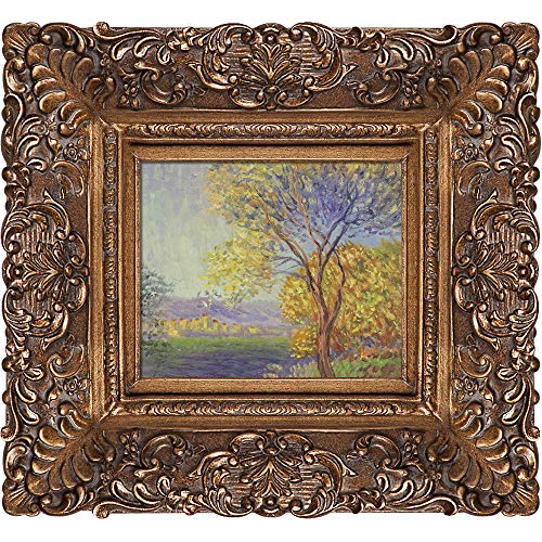 La Pastiche overstockArt Antibes, View of Salis Framed Oil Reproduction of an Original Painting by Claude Monet (MON2476-FR-256G8X10)