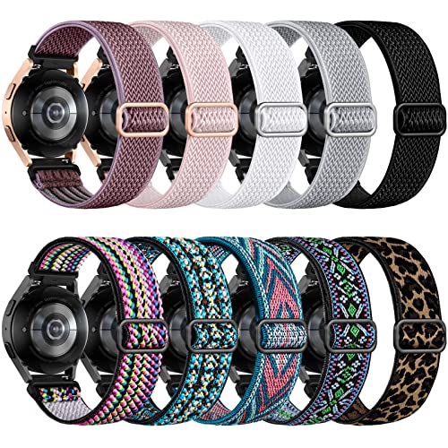 Ouwegaga Compatible for Galaxy Watch 6 Band Samsung Watch 6 Bands Galaxy Watch 5 Band Samsung Watch 5 Bands Galaxy Watch 4 Band Samsung Watch 4 Bands Samsung Galaxy Watch 6 5 4 Band, 20mm Elastic Band