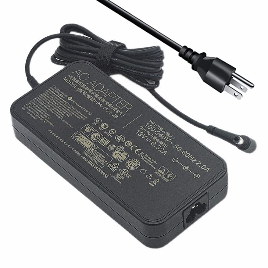 120W AC Adapter for Asus Laptop Charger: A15-120P1A PA-1121-28 ROG GL551J GL552VW GL553V GL752VW GL753VE N550JK N550JX ZX53VW FX53VD G56JK N56JR N56JN VivoBook Q550 X550 X750J Laptop ac Adapter