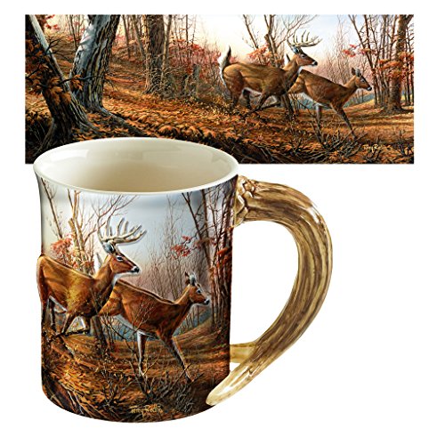 Wild Wings Autumn Run Sculpted Mug by Terry Redlin