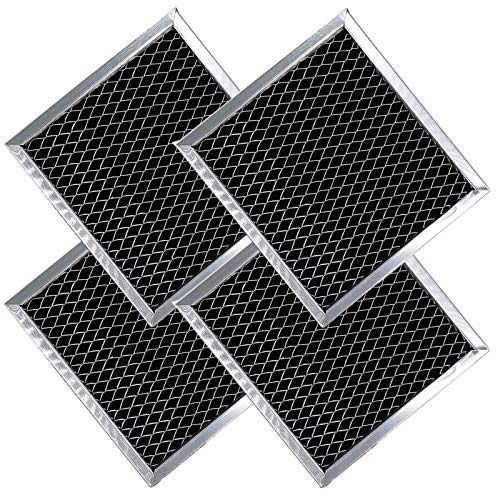 AMI PARTS 8206230A Charcoal Filter Replacement Part Carbon Filters Compatible with Whirlpool Maytag Microwave(4pcs)