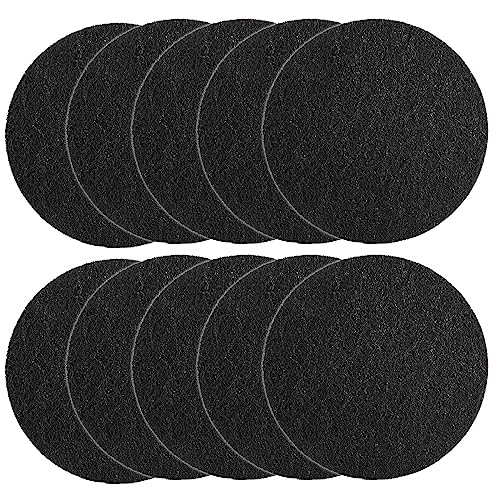 Charcoal Filters for Kitchen Compost Bin, 10 Pack Compost Filters for Countertop Bin Pail Replacement, Activated Charcoal Home Bucket Refill Sets, Round 6.7 Inch