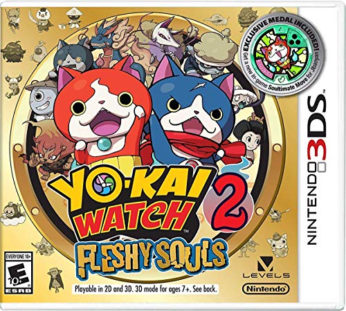 YO-KAI WATCH 2: Fleshy Souls - Nintendo 3DS (Renewed)