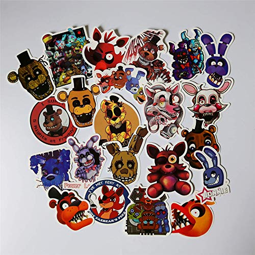 Kids FNAF Stickers Waterproof Vinyl Scrapbook 50 PCS Stickers Car Motorcycle Bicycle Luggage Decal Laptop Stickers