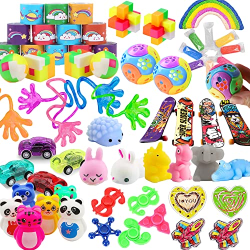 Maegawa 52 Pcs Party Favors for Kids 4-8, Birthday Gift Toys, Stocking Pinata Stuffers, Treasure Box Toys, Carnival Prizes, School Classroom Rewards, Goodie Bags Filler for Boys and Girls 8-12