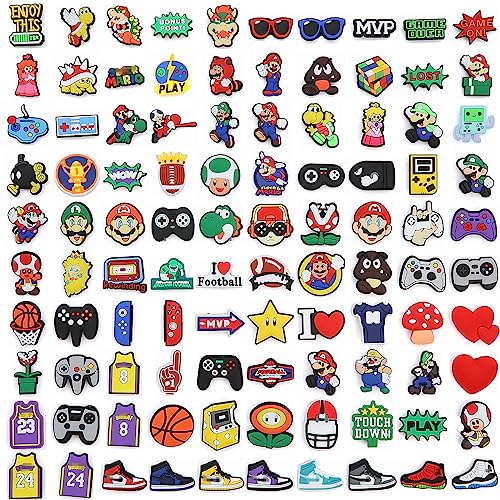 100PCS Different Shoe Charms, Decoration Accessories for Clog Wristband Bracelet Girls Boys Teens Kids Birthday Party