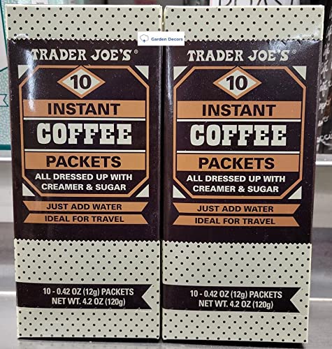 Trader Joe’s 10 Instant Coffee Packets Box 4.2oz 120g (Two Boxes)