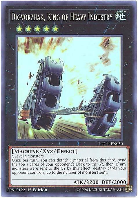 Yu-Gi-Oh! - Digvorzhak, King of Heavy Industry - INCH-EN050 - Super Rare - 1st Edition - Infinity Chasers
