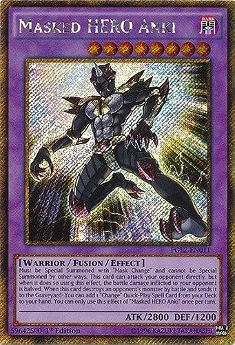 Masked HERO - PGL2-EN011 - Gold Secret Rare - 1st Edition