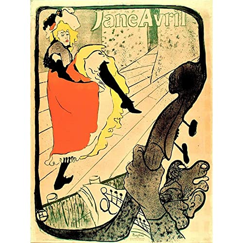 ArtDirect Jane Avril 8x10 UnFramed Art Print Poster Ready for Framing by de Toulouse-Lautrec, Henri