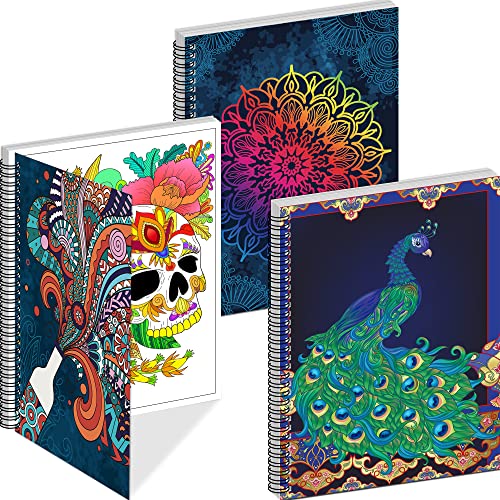 Kalysky Adult Coloring Books Set:3 Coloring Books for Adults Animal Flowers & other themes Designs.Coloring Books for Adults to relax and relieve anxiety