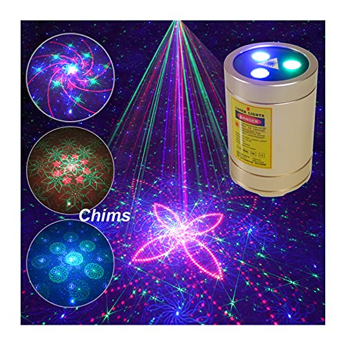 Party Lights, Chims Laser Light Show Sound Activated RGB 30 Patterns Portable Disco DJ Laser Lights for Party Dance Karaoke Birthday Indoor DJ Festival Gift Travel Camping Halloween Decoration