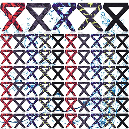 Tarpop Cooling Neck Wraps Cooling Bandana Neck Coolers for Hot Summer Ice Cooling Scarf Headband for Women Men Dog(60 Pcs)