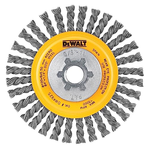 Dewalt 4 in. X 5/8 in. to 11 Hp .020 Carbon Stringer Wire Wheel