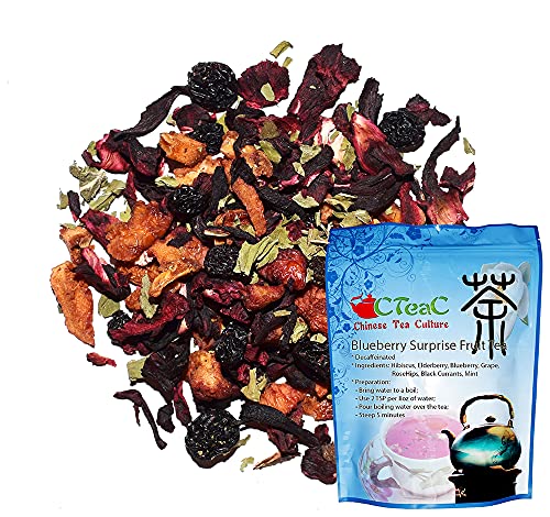Blueberry Fruit Tea, Decaffeinated, Loose Leaf Tea - 4oz