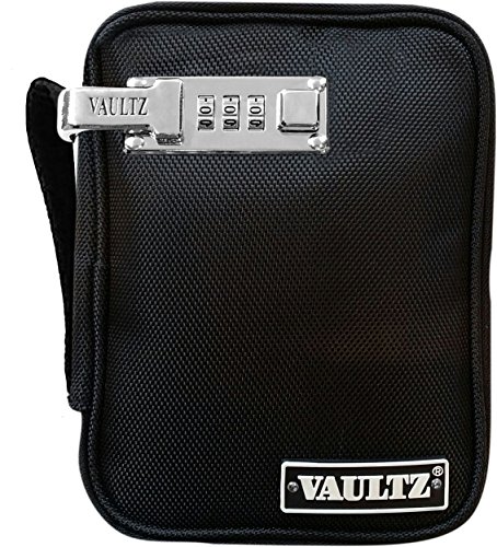 Vaultz 7.25 x 5.25 x 2.25 Inches Locking Handheld Gaming Case, Black (VZ00758)
