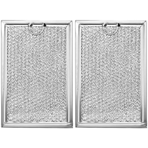 WB06X10309 Microwave Oven Grease Filter [Packed In Box] Compatible with GE WB06X10359 Microwave Filter Replacement Parts by AMI PARTS- 7-5/8 x 5 x 3/32 Inch 2 Packs