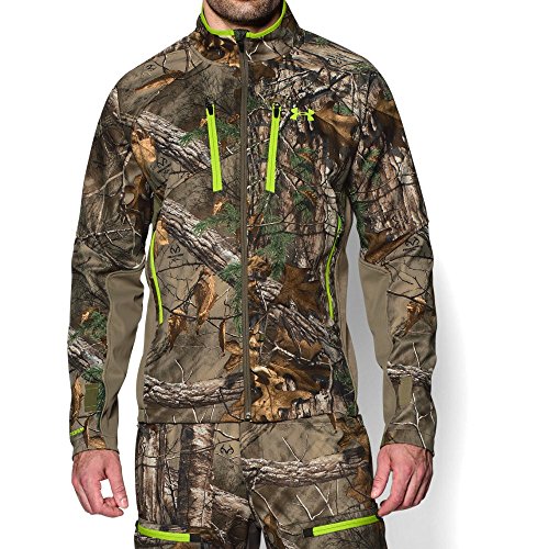 Under Armour Men's Storm Scent Control Softershell Jacket, Realtree Ap-Xtra /Velocity, Small