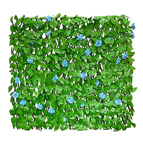 Sealoha Expandable Fence Privacy Screen for Balcony Patio Outdoor,Decorative Faux Ivy Fencing Panel,Artificial Hedges (Single Sided Leaves)