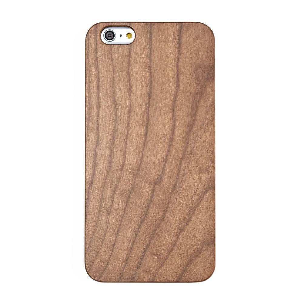 Oakywood Wooden Phone Classic Case – Very Durable, Resistant to Shock & Damage – Handcrafted Real Wood Cover – Compatible with iPhone 6+/6s+ – Cherry Wood Case