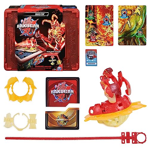 Bakugan Baku-tin with Special Attack Mantid, Customizable, Spinning Action Figure and Toy Storage, Kids Toys for Boys and Girls 6 and up