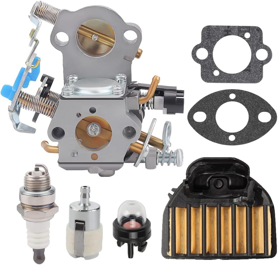Harbot 455 Rancher Carburetor for Husqvarna 455 460 460 Rancher 461 455 E Gas Chainsaw Replaces 544883001 WTA-29 Carb with 537255701 Air Filter