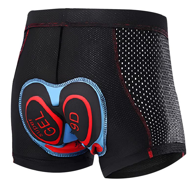 Adapt Ultra Motorcycle Biker Shorts - Moisture Wicking Shorts - Padded Shorts Prevents Rubbing & Chafing - Mens Biker Shorts Black