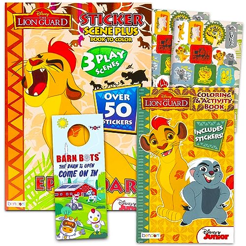 4SGM Lion Guard Jumbo Coloring & Activity Book - Set of 2