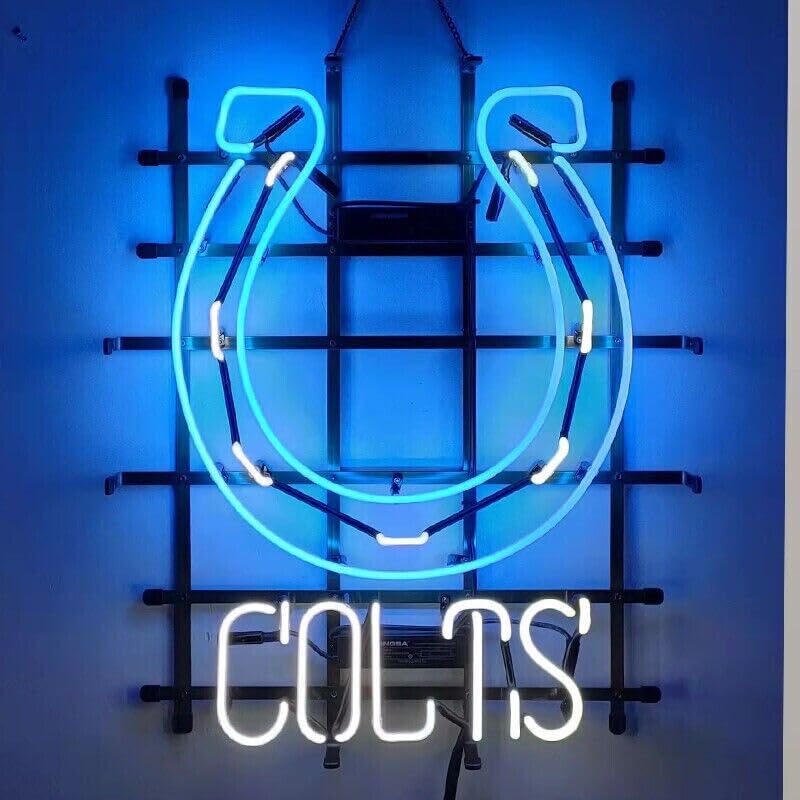 Queen Sense 20'x16' Colt Neon Sign Light Man Cave Bar Pub Beer Gift Neon Lamp AMF649